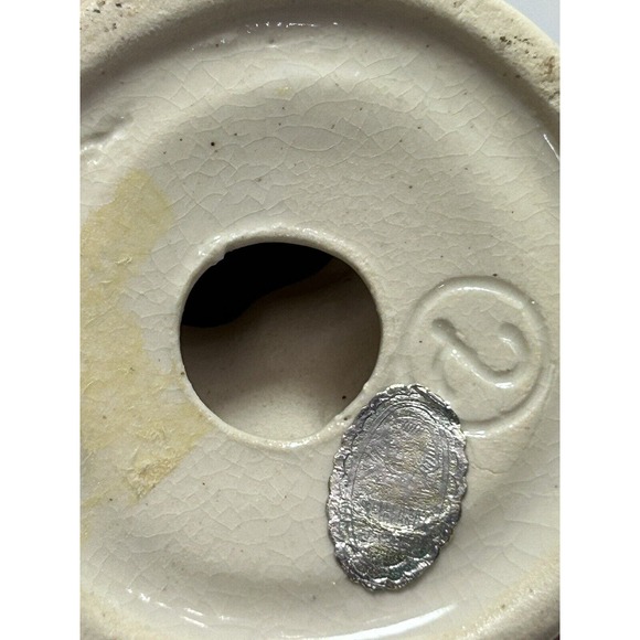 Sphinx Ceramic Vintage Figurine - Little Boy Holding A Gun With Rabbit - Picture 8 of 10